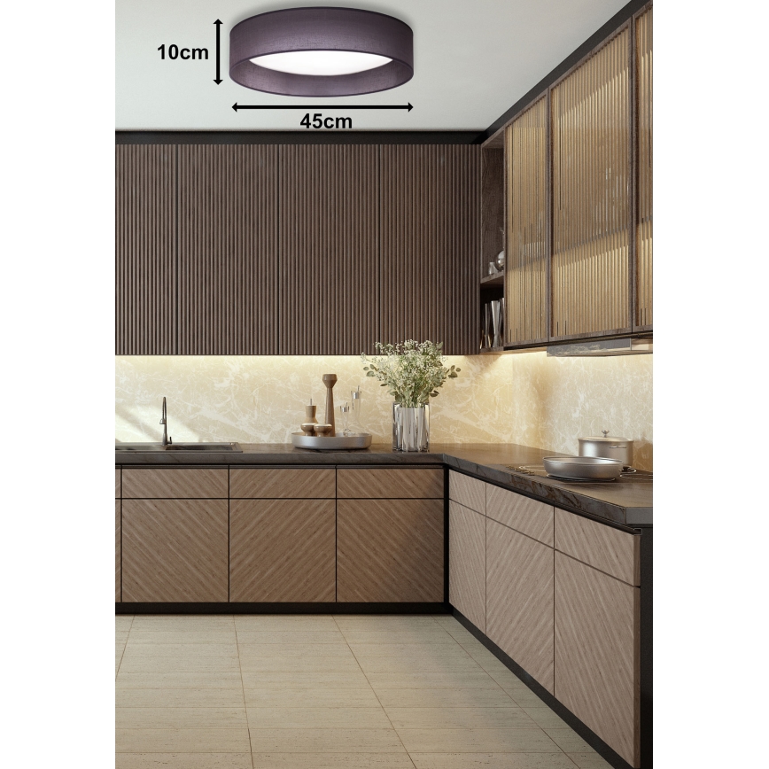 Duolla - LED Laevalgusti ROLLER LED/24W/230V d. 45 cm antratsiit
