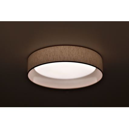 Duolla - LED Laevalgusti ROLLER LED/24W/230V d. 45 cm beež