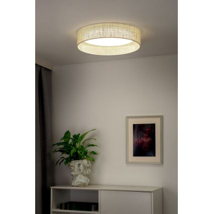 Duolla - LED Laevalgusti ROLLER LED/24W/230V d. 45 cm beež