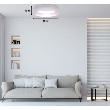 Duolla - LED Laevalgusti ROLLER LED/24W/230V d. 45 cm helehall