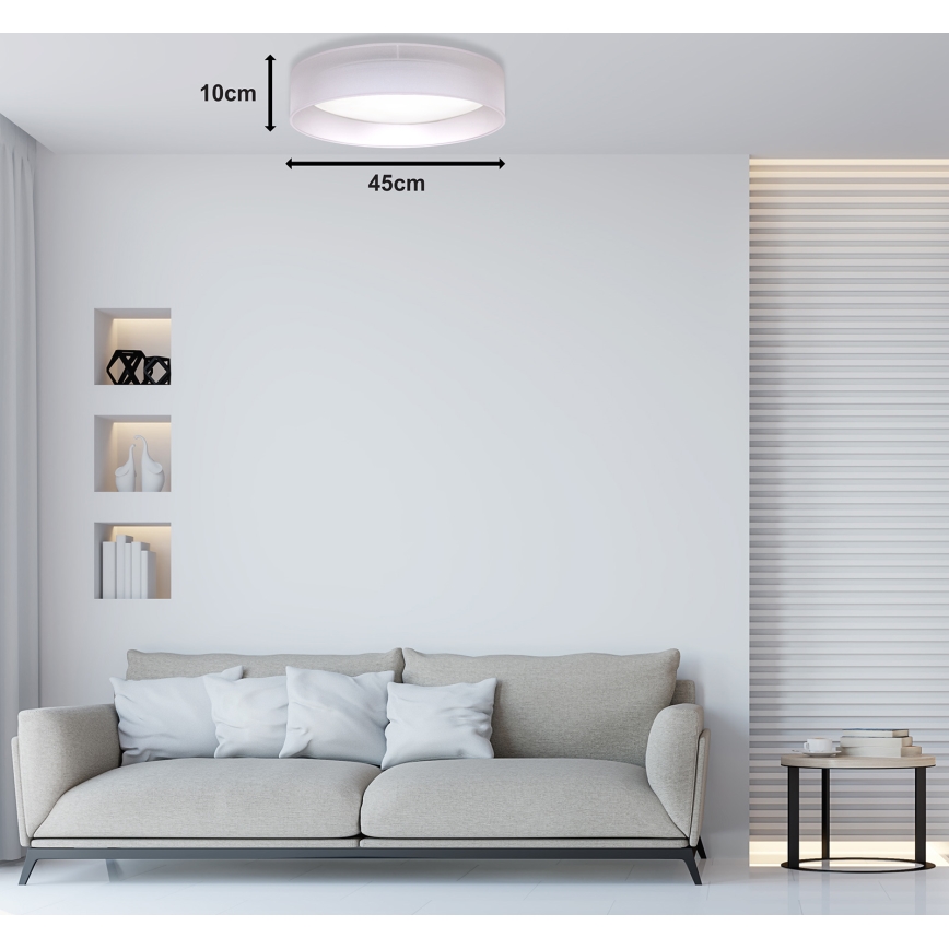 Duolla - LED Laevalgusti ROLLER LED/24W/230V d. 45 cm helehall