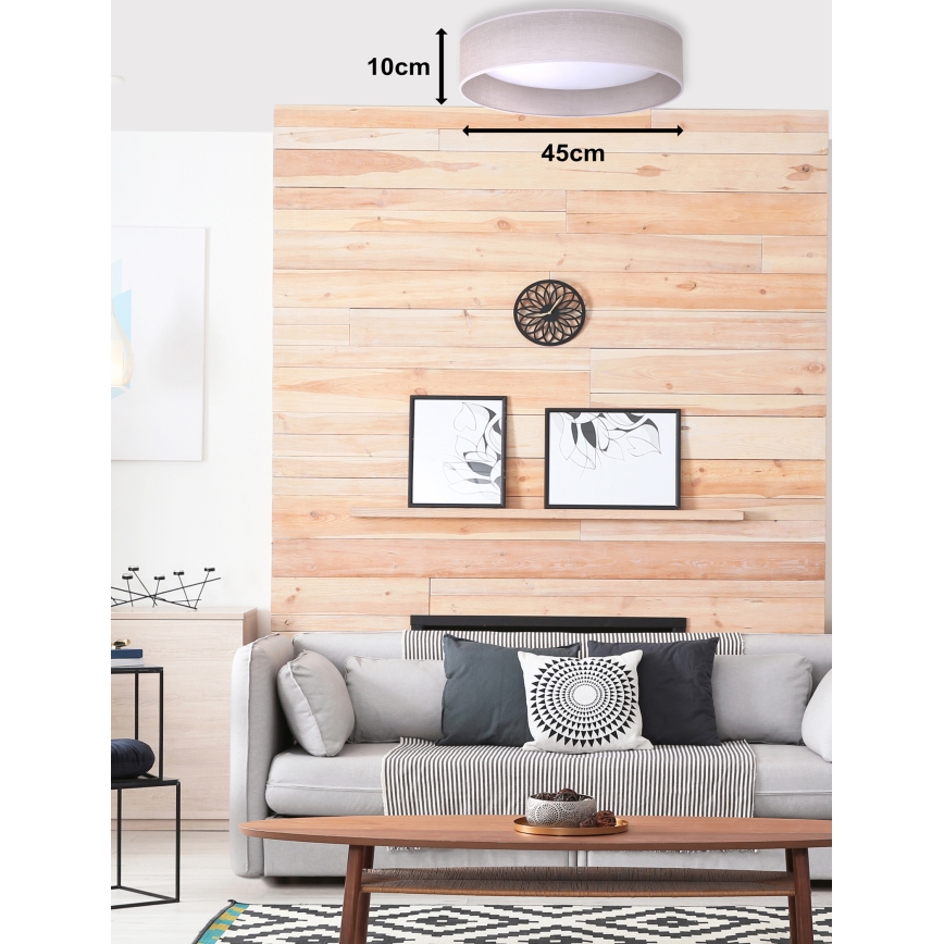 Duolla - LED Laevalgusti ROLLER LED/24W/230V d. 45 cm helehall