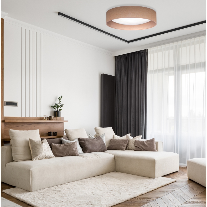Duolla - LED Laevalgusti ROLLER LED/24W/230V d. 45 cm helepruun