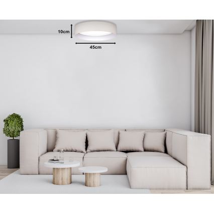 Duolla - LED Laevalgusti ROLLER LED/24W/230V d. 45 cm kreemikas