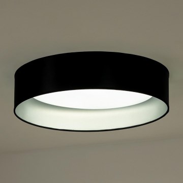 Duolla - LED Laevalgusti ROLLER LED/24W/230V d. 45 cm must/hõbedane