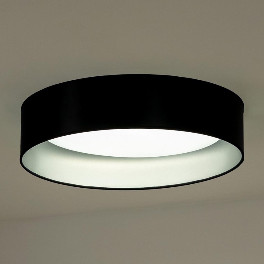 Duolla - LED Laevalgusti ROLLER LED/24W/230V d. 45 cm must/hõbedane