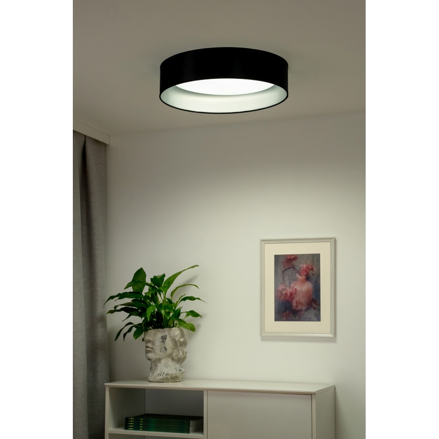 Duolla - LED Laevalgusti ROLLER LED/24W/230V d. 45 cm must/hõbedane