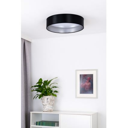 Duolla - LED Laevalgusti ROLLER LED/24W/230V d. 45 cm must/hõbedane