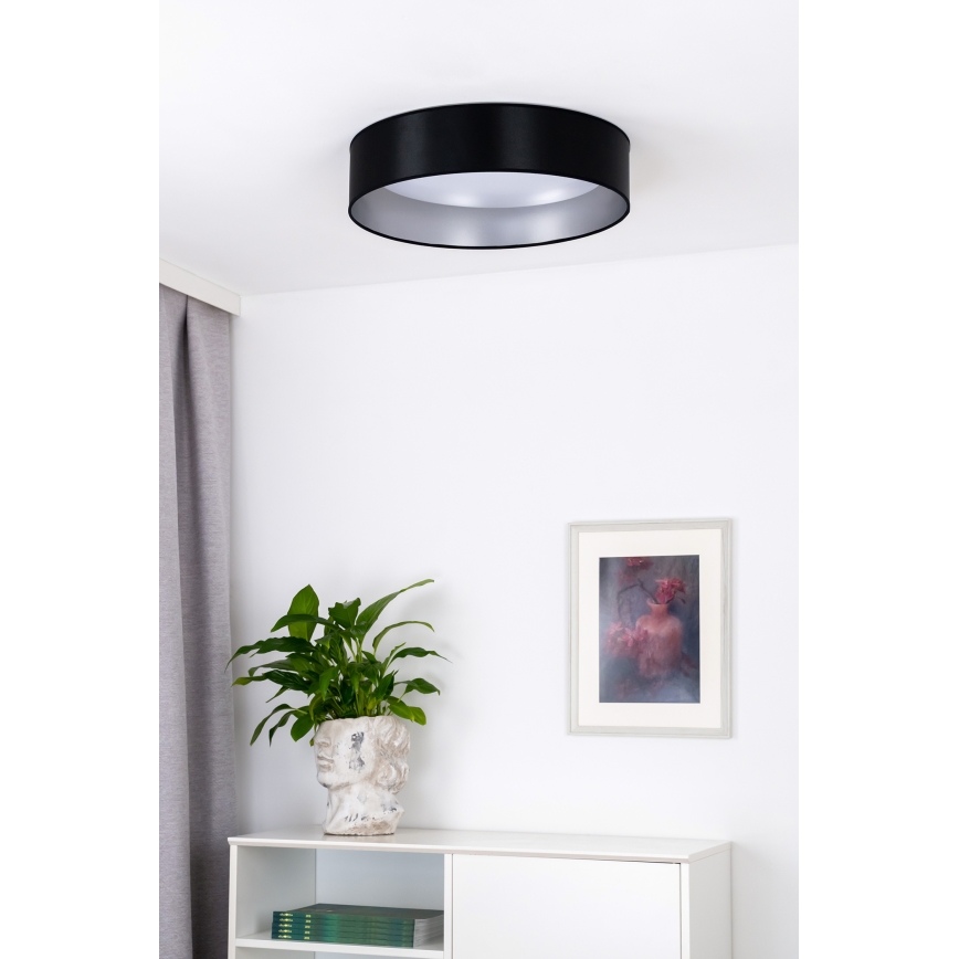 Duolla - LED Laevalgusti ROLLER LED/24W/230V d. 45 cm must/hõbedane