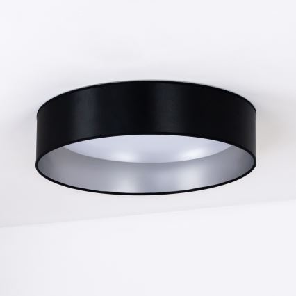 Duolla - LED Laevalgusti ROLLER LED/24W/230V d. 45 cm must/hõbedane