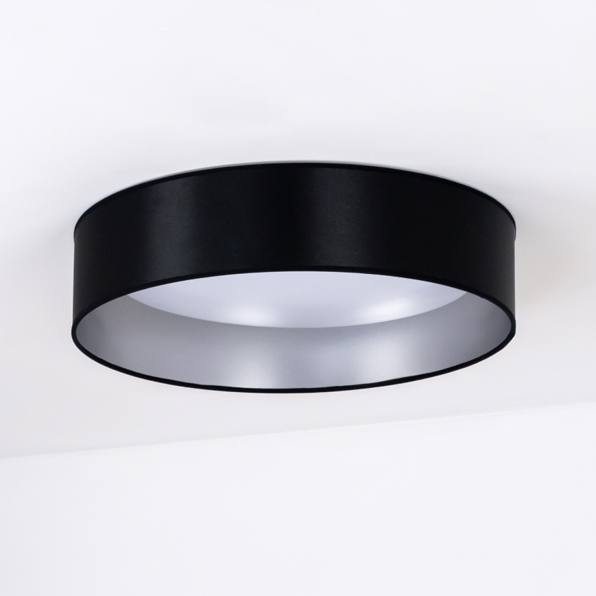 Duolla - LED Laevalgusti ROLLER LED/24W/230V d. 45 cm must/hõbedane
