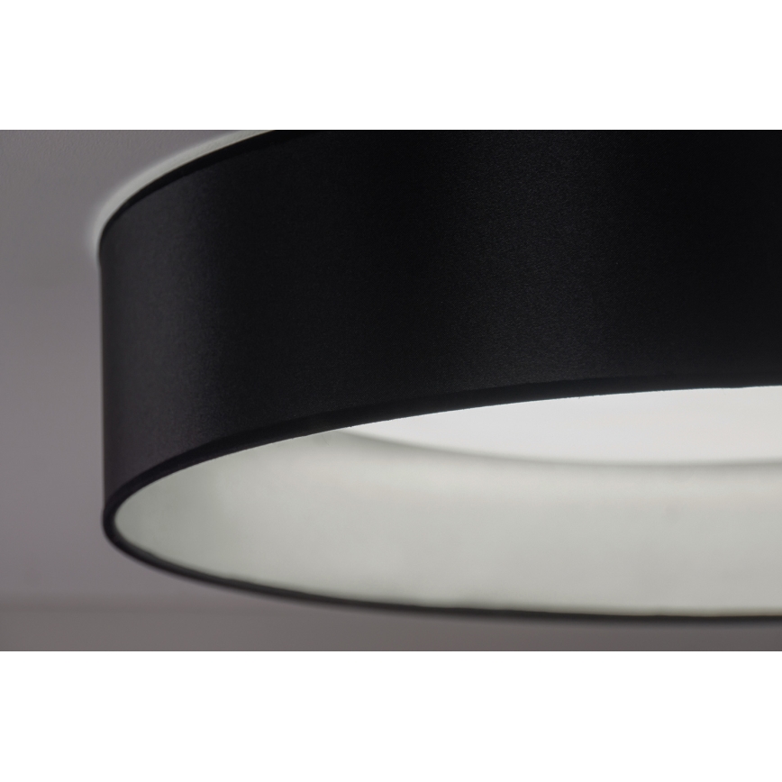 Duolla - LED Laevalgusti ROLLER LED/24W/230V d. 45 cm must/hõbedane