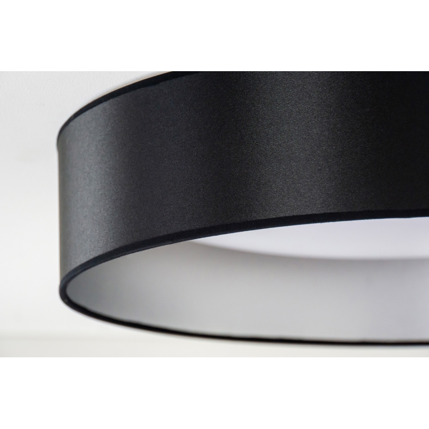 Duolla - LED Laevalgusti ROLLER LED/24W/230V d. 45 cm must/hõbedane