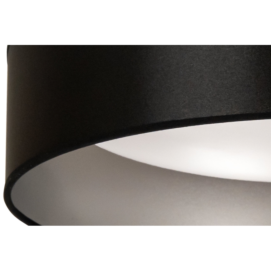 Duolla - LED Laevalgusti ROLLER LED/24W/230V d. 45 cm must/hõbedane