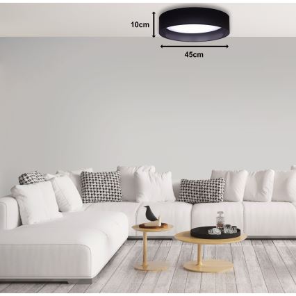 Duolla - LED Laevalgusti ROLLER LED/24W/230V d. 45 cm must