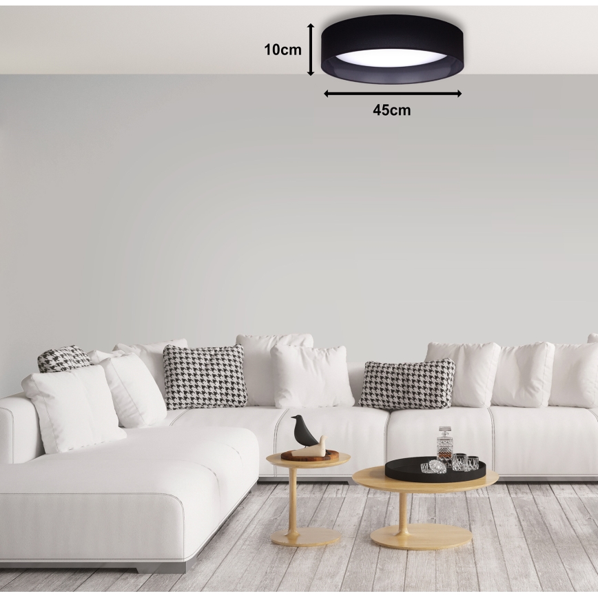 Duolla - LED Laevalgusti ROLLER LED/24W/230V d. 45 cm must