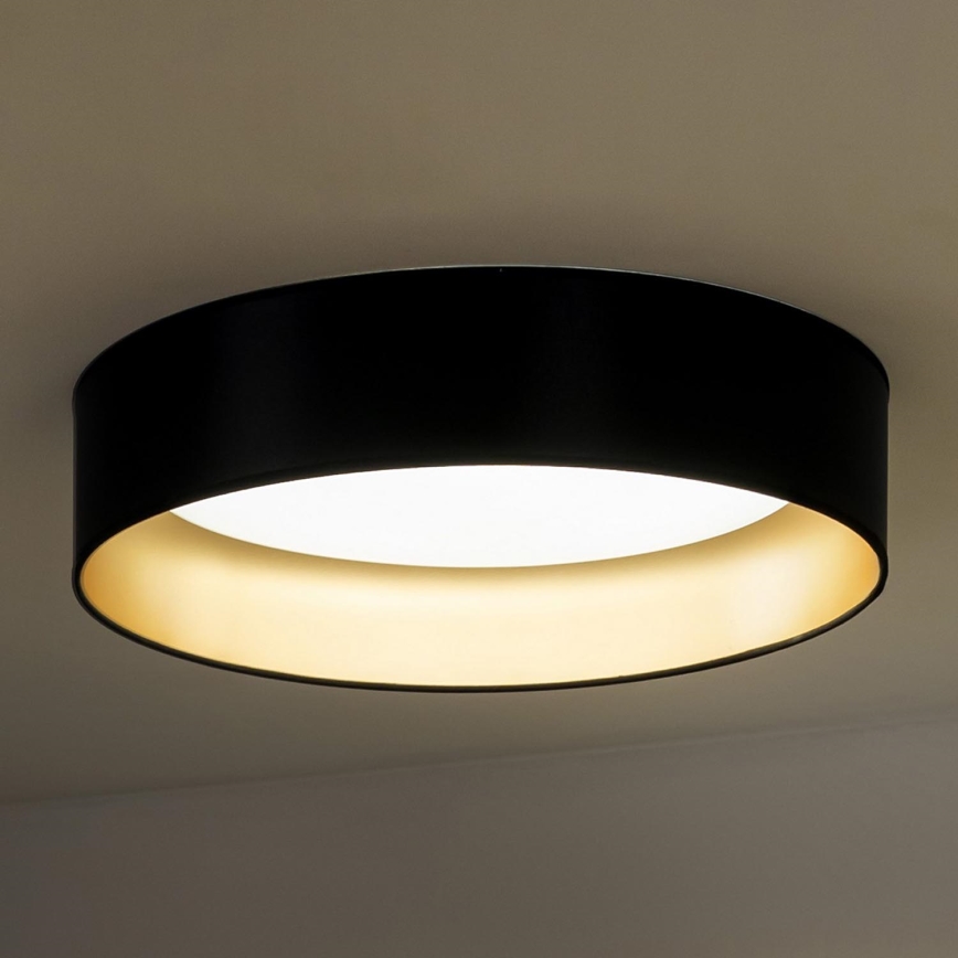 Duolla - LED Laevalgusti ROLLER LED/24W/230V d. 45 cm must/kuldne