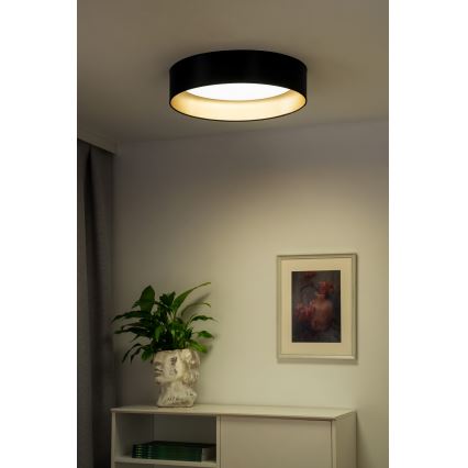 Duolla - LED Laevalgusti ROLLER LED/24W/230V d. 45 cm must/kuldne