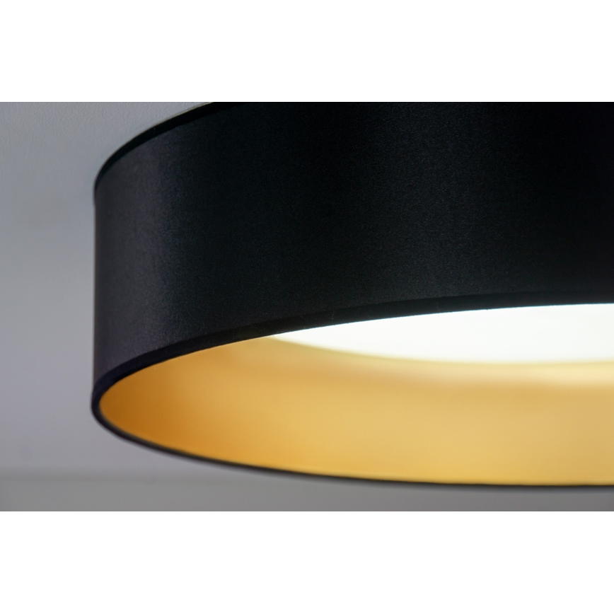 Duolla - LED Laevalgusti ROLLER LED/24W/230V d. 45 cm must/kuldne
