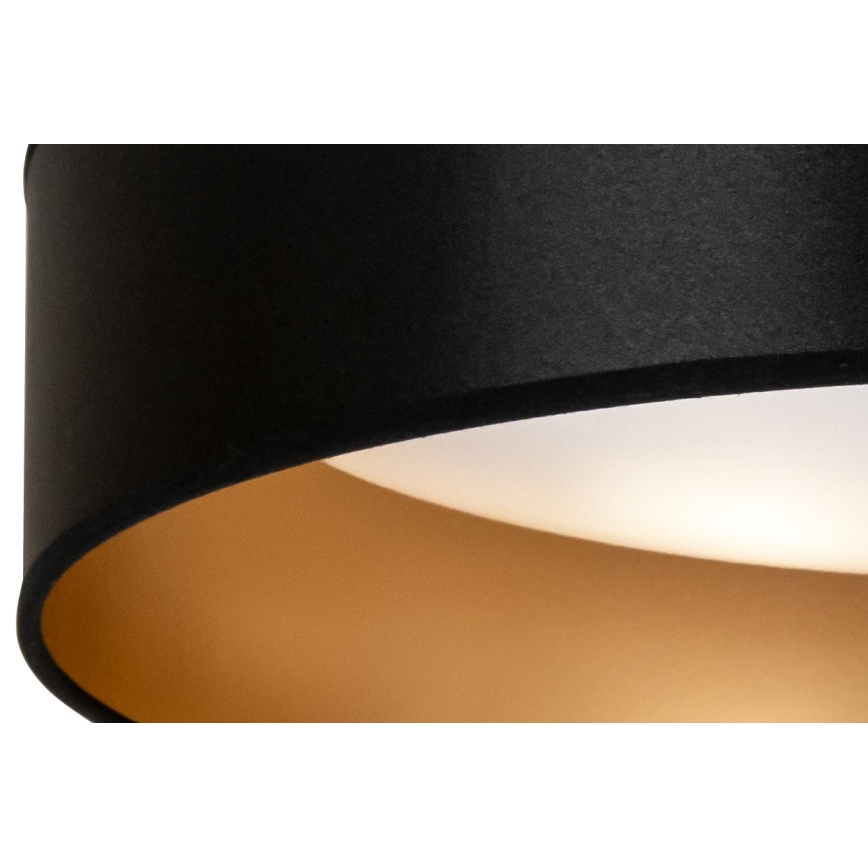 Duolla - LED Laevalgusti ROLLER LED/24W/230V d. 45 cm must/kuldne