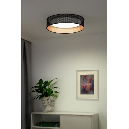 Duolla - LED Laevalgusti ROLLER LED/24W/230V d. 45 cm must/vask