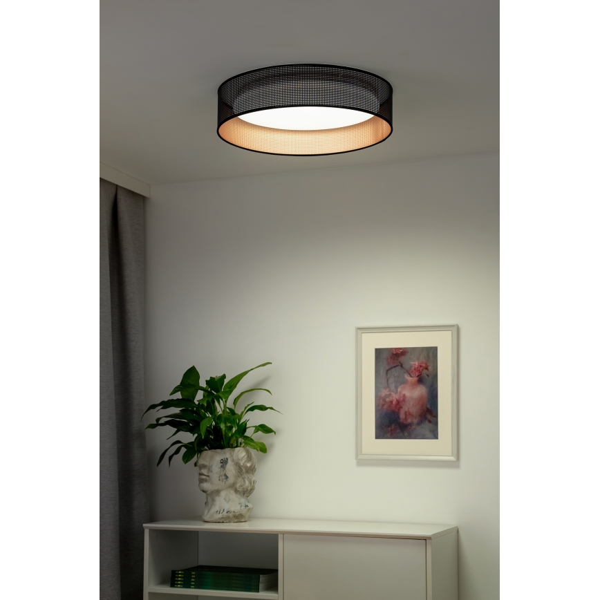 Duolla - LED Laevalgusti ROLLER LED/24W/230V d. 45 cm must/vask