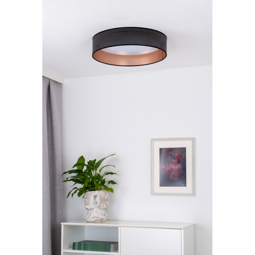 Duolla - LED Laevalgusti ROLLER LED/24W/230V d. 45 cm must/vask