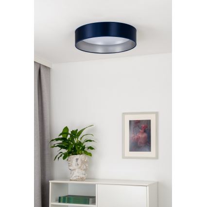 Duolla - LED Laevalgusti ROLLER LED/24W/230V d. 45 cm sinine/hõbedane