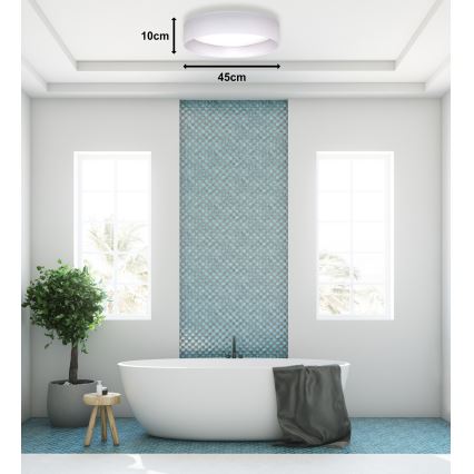 Duolla - LED Laevalgusti ROLLER LED/24W/230V d. 45 cm valge