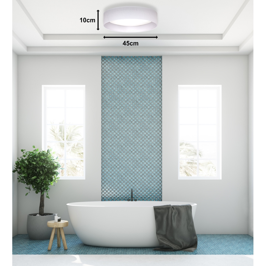 Duolla - LED Laevalgusti ROLLER LED/24W/230V d. 45 cm valge