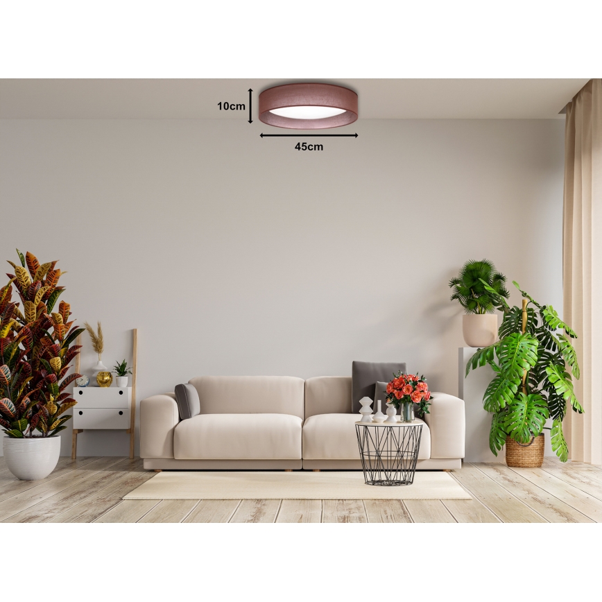 Duolla - LED Laevalgusti ROLLER LED/24W/230V tume d. 45 cm pruun