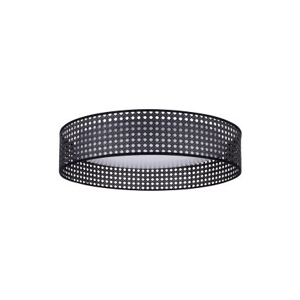 Duolla - LED Laevalgusti ROLLER RATTAN LED/24W/230V d. 45 cm must