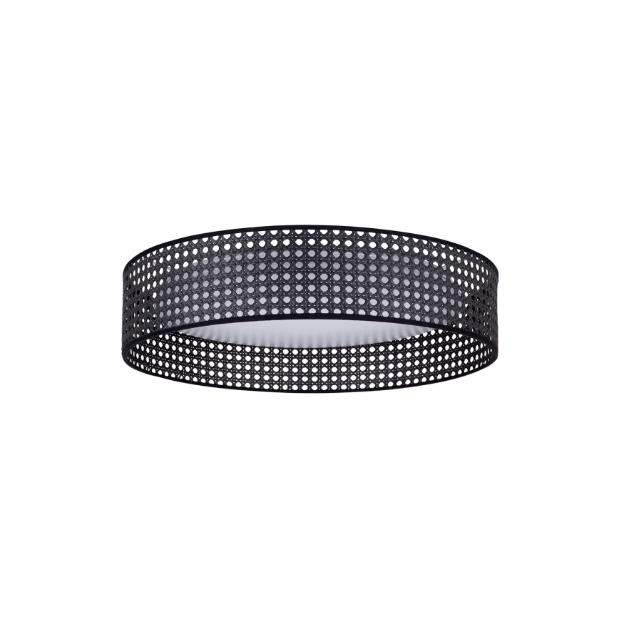 Duolla - LED Laevalgusti ROLLER RATTAN LED/24W/230V d. 45 cm must