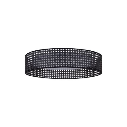 Duolla - LED Laevalgusti ROLLER RATTAN LED/24W/230V d. 45 cm must
