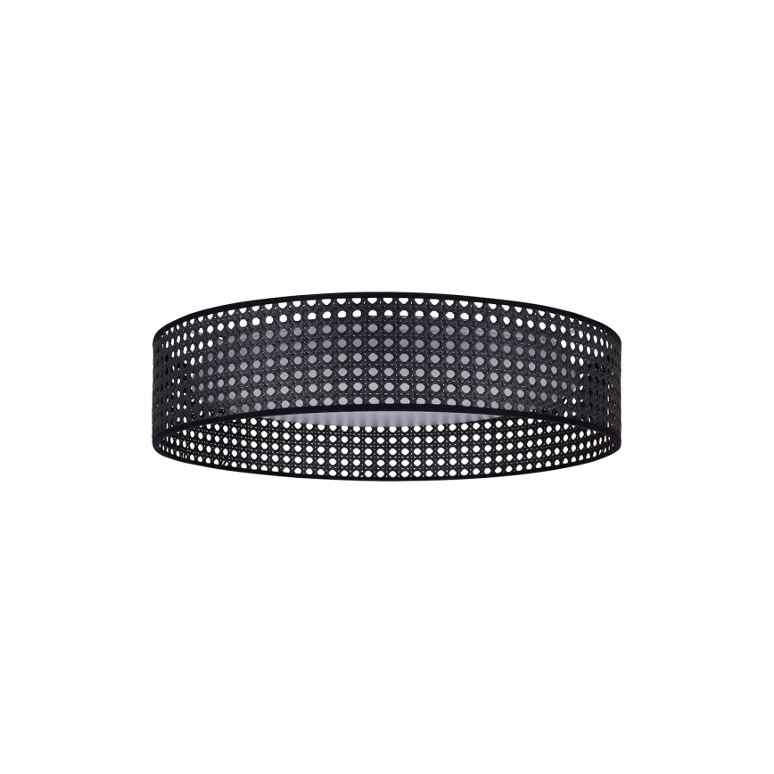 Duolla - LED Laevalgusti ROLLER RATTAN LED/24W/230V d. 45 cm must