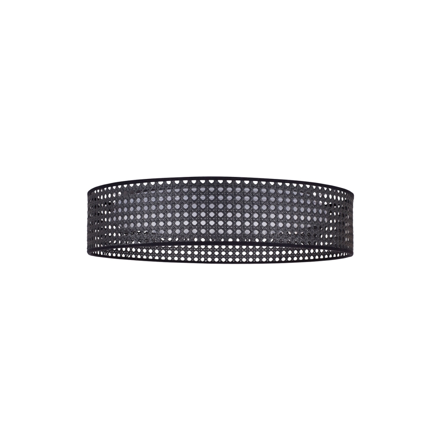 Duolla - LED Laevalgusti ROLLER RATTAN LED/24W/230V d. 45 cm must