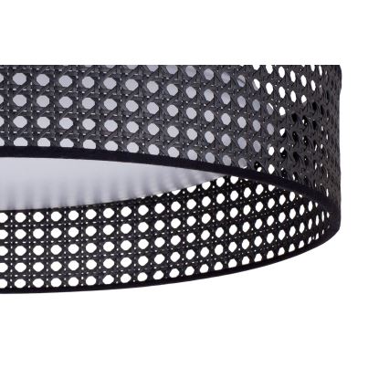 Duolla - LED Laevalgusti ROLLER RATTAN LED/24W/230V d. 45 cm must