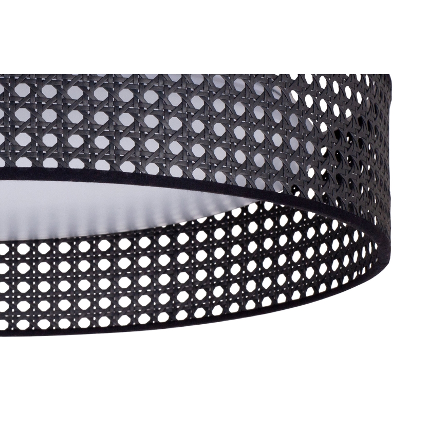 Duolla - LED Laevalgusti ROLLER RATTAN LED/24W/230V d. 45 cm must