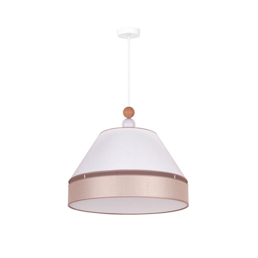 Duolla - Lühter AVIGNON 1xE27/15W/230V d. 50 cm valge/beež