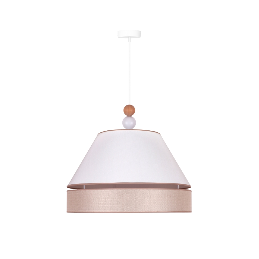 Duolla - Lühter AVIGNON 1xE27/15W/230V d. 50 cm valge/beež