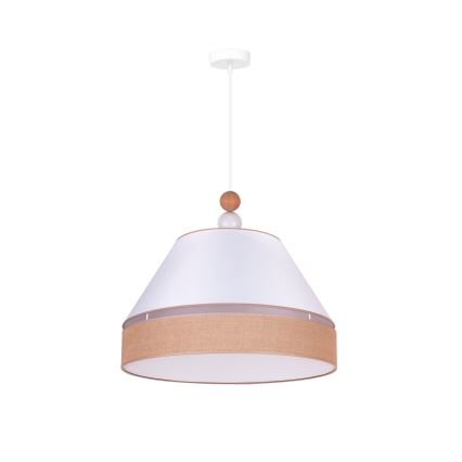 Duolla - Lühter AVIGNON 1xE27/15W/230V d. 50 cm valge/pruun