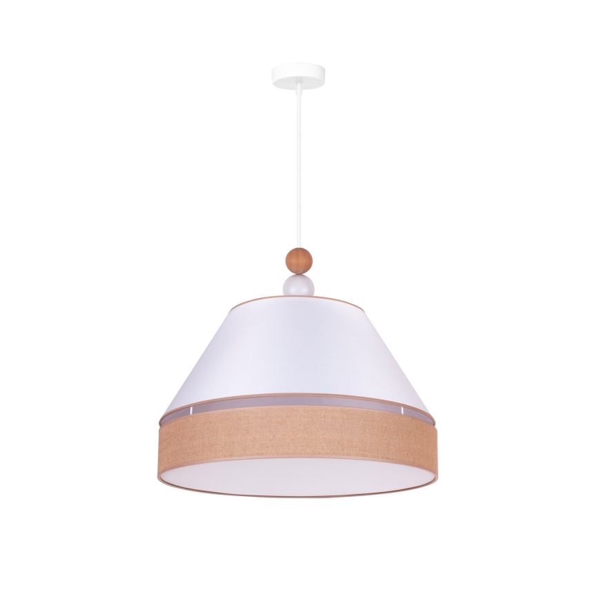 Duolla - Lühter AVIGNON 1xE27/15W/230V d. 50 cm valge/pruun