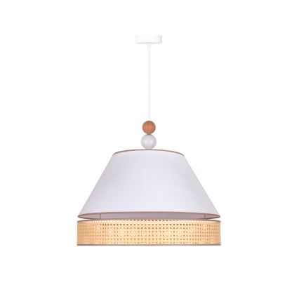 Duolla - Lühter AVIGNON 1xE27/15W/230V d. 50 cm valge/punutud