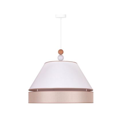 Duolla - Lühter AVIGNON 1xE27/15W/230V d. 60 cm valge/beež
