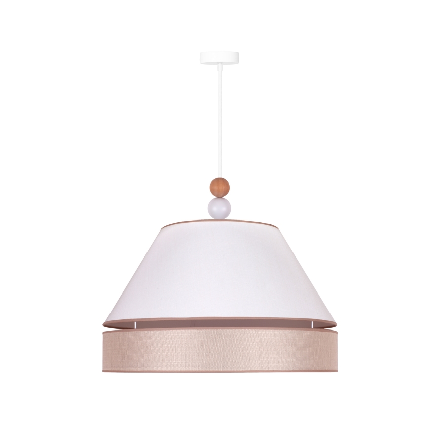 Duolla - Lühter AVIGNON 1xE27/15W/230V d. 60 cm valge/beež