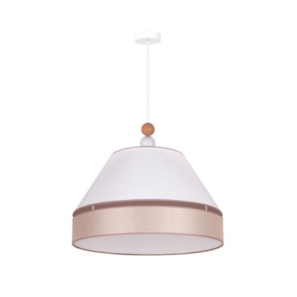 Duolla - Lühter AVIGNON 1xE27/15W/230V d. 60 cm valge/beež