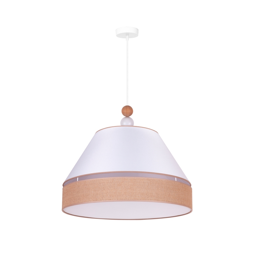 Duolla - Lühter AVIGNON 1xE27/15W/230V d. 60 cm valge/pruun