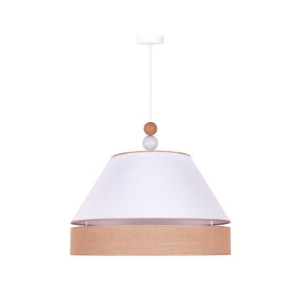 Duolla - Lühter AVIGNON 1xE27/15W/230V d. 60 cm valge/pruun