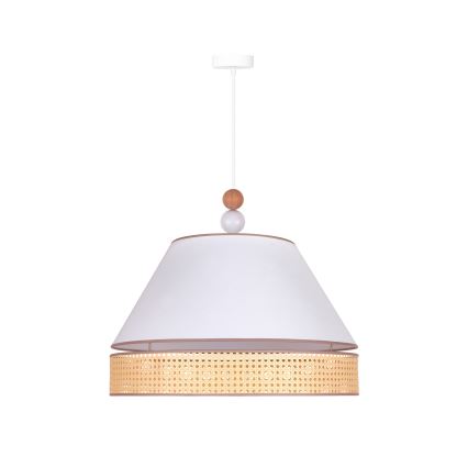 Duolla - Lühter AVIGNON 1xE27/15W/230V d. 60 cm valge/punutud