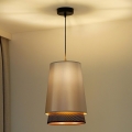 Duolla - Lühter BELL SHINY 1xE27/15W/230V d. 25 cm hõbedane/must